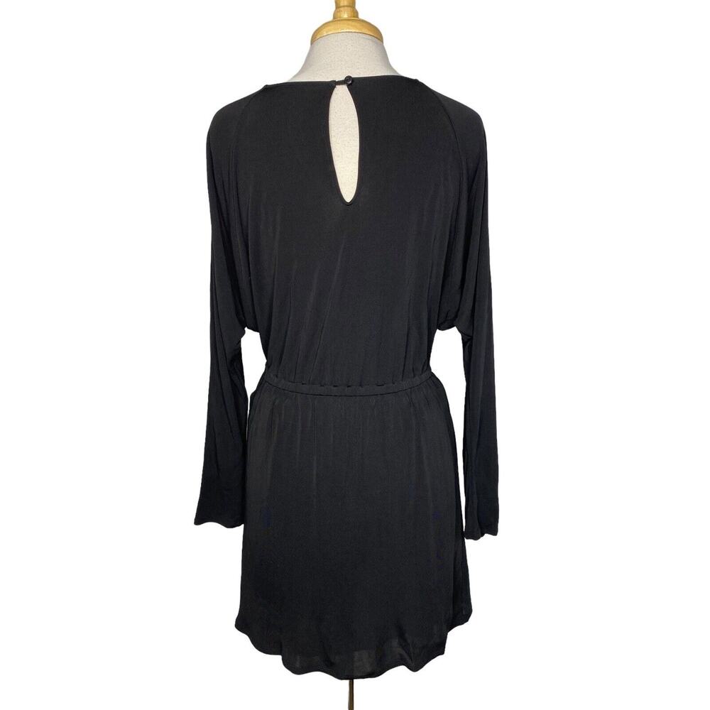 TWELFTH STREET CYNTHIA VINCENT Wednesday Black Mini Dress Tunic Medium *READ* - Picture 2 of 12